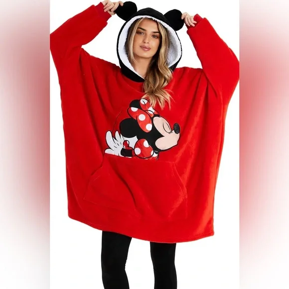 Disney Red and Black Minnie Mouse Hoodie - Picture 3 of 13